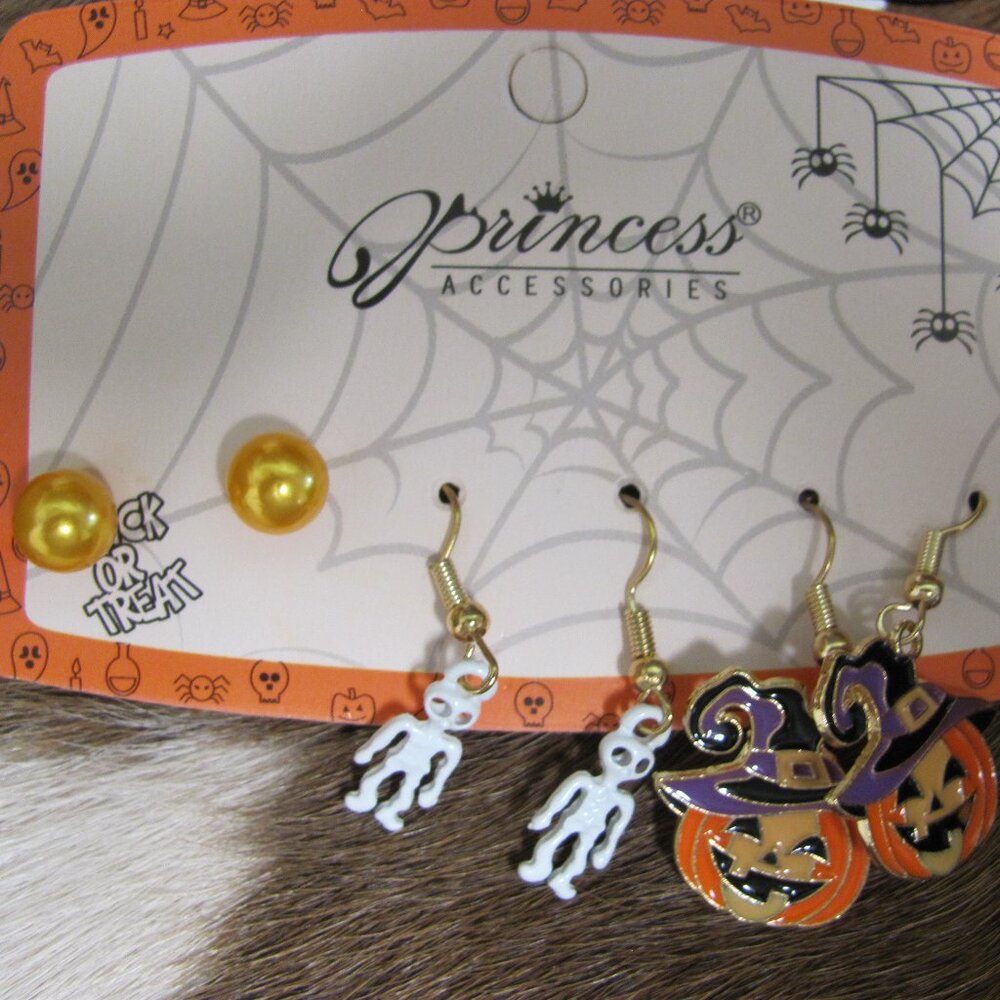 HALLOWEEN EARRINGS & BRACELET NIP